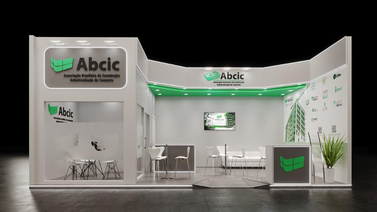Estande institucional Abcic no Concrete Show 2026