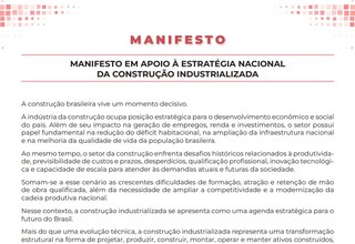 Abcic participa de manifesto em apoio à estratégia nacional da construção industrializada