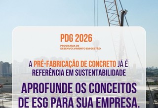 Inscrições abertas para o Programa de Desenvolvimento em Gestão da Construção Industrializada